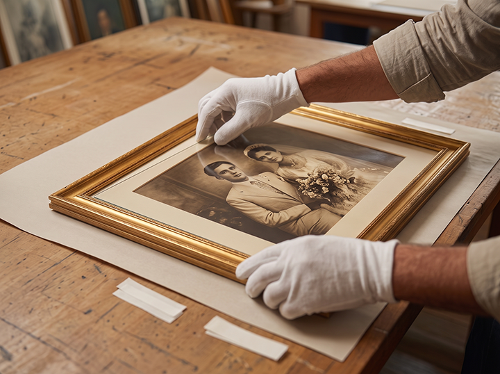 Inside the SS Creations framing studio